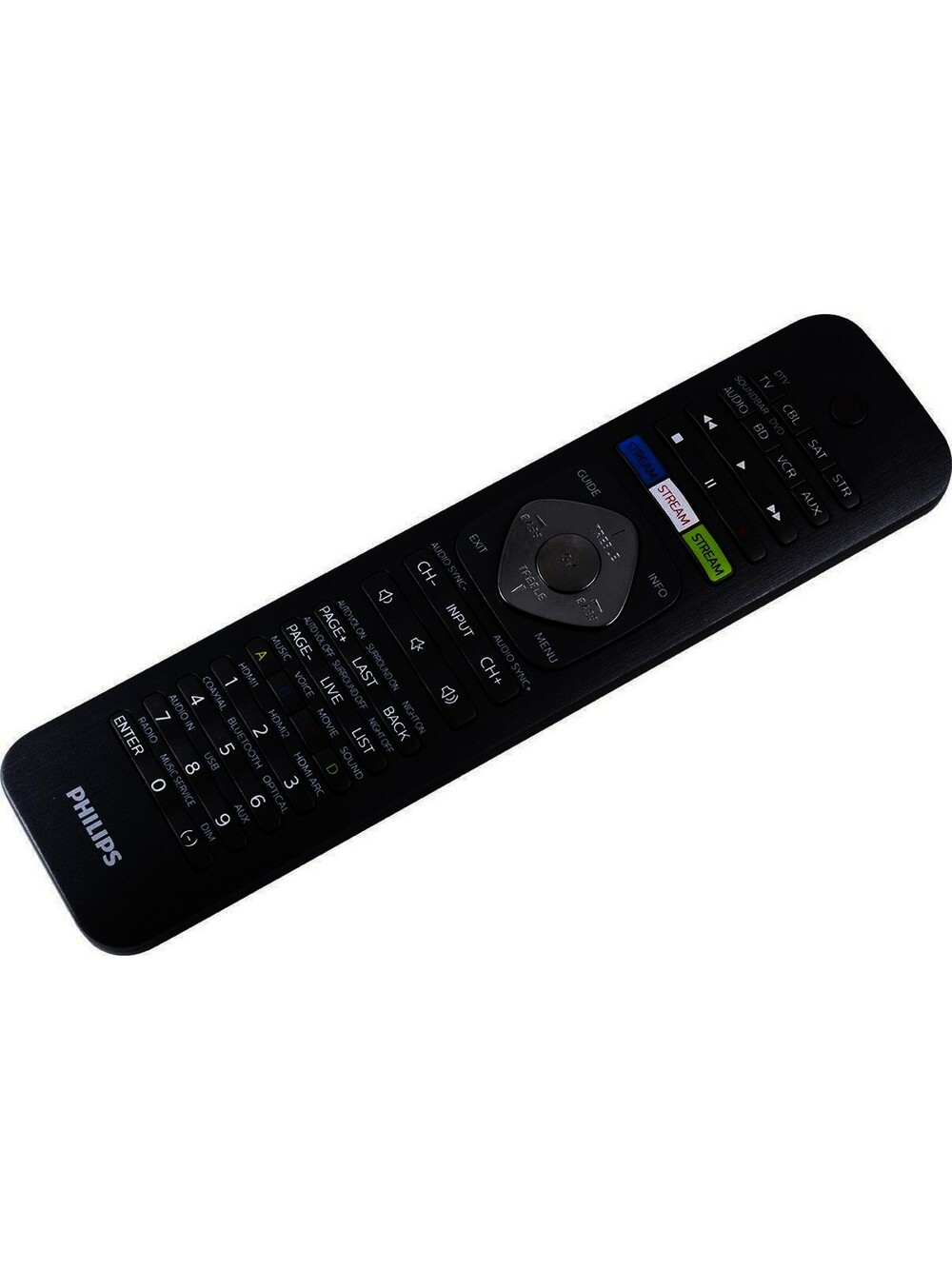 Philips SRP5018/27 8-in-1 Universal Remote Control, Black